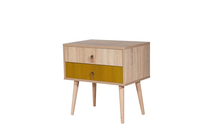 Bertoaria Sängbord 60x40 cm Brun - Hanah Home - Möbler - Sovrum - Sängbord