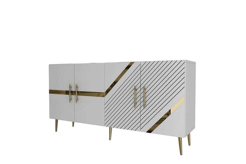 Bielany Konsollbord 150 cm - Guld/Vit - Möbler - Vardagsrum - Soffbord & vardagsrumsbord - Avlastningsbord & konsolbord