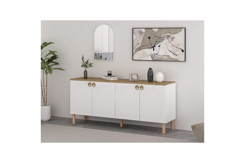 Bingdi Konsollbord 180 cm - Vit - Möbler - Vardagsrum - Soffbord & vardagsrumsbord - Avlastningsbord & konsolbord