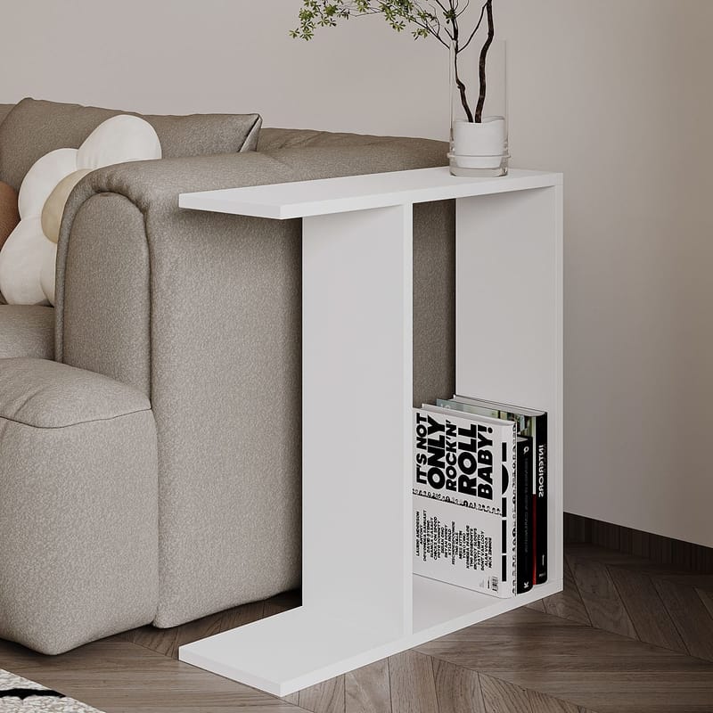 Bingdi Sidobord 60x60x60 cm - Vit - Möbler - Vardagsrum - Soffbord & vardagsrumsbord - Brickbord