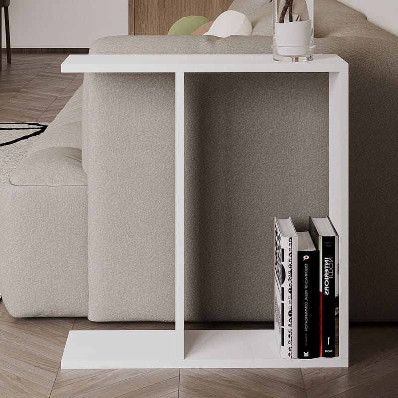 Bingdi Sidobord 60x60x60 cm - Vit - Möbler - Vardagsrum - Soffbord & vardagsrumsbord - Brickbord