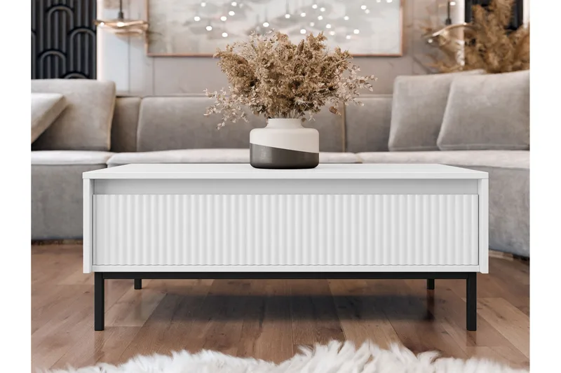 Bjurholm Soffbord 100 cm - Vit - Möbler - Vardagsrum - Soffbord & vardagsrumsbord - Soffbord