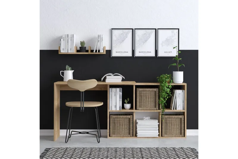 Blake Skrivbord 145x45 cm Brun - Hanah Home - Möbler - Hemmakontor - Skrivbord