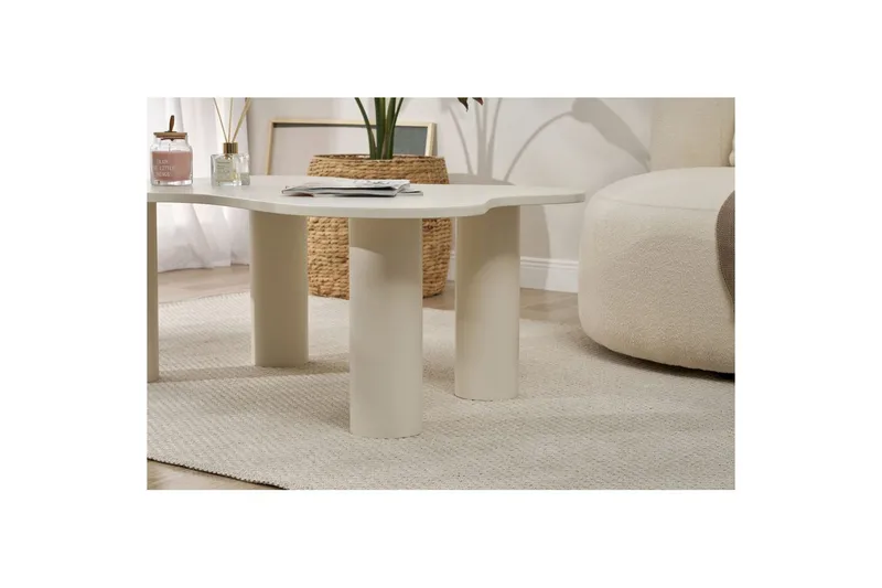 Bloomis Soffbord 110 cm - Cream - Möbler - Vardagsrum - Soffbord & vardagsrumsbord - Soffbord