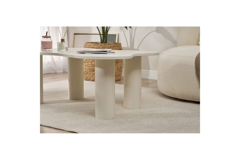 Bloomis Soffbord 110 cm - Cream - Möbler - Vardagsrum - Soffbord & vardagsrumsbord - Soffbord