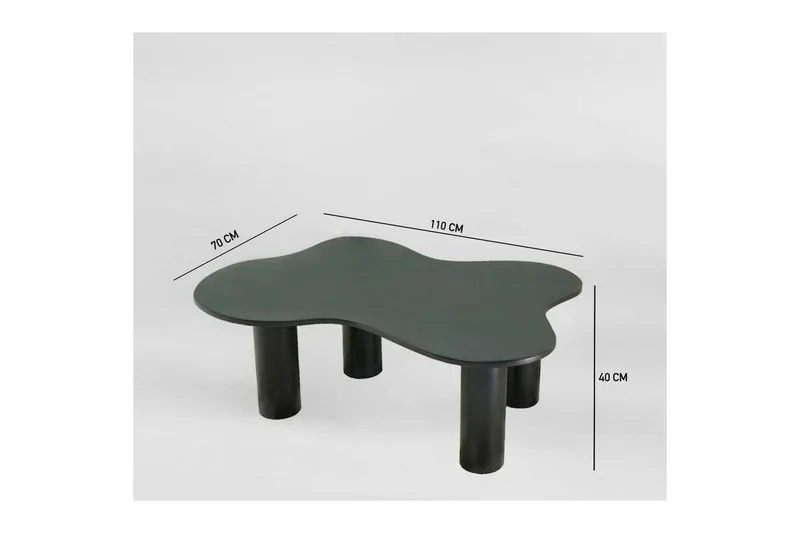 Bloomis Soffbord 110 cm - Svart - Möbler - Vardagsrum - Soffbord & vardagsrumsbord - Soffbord