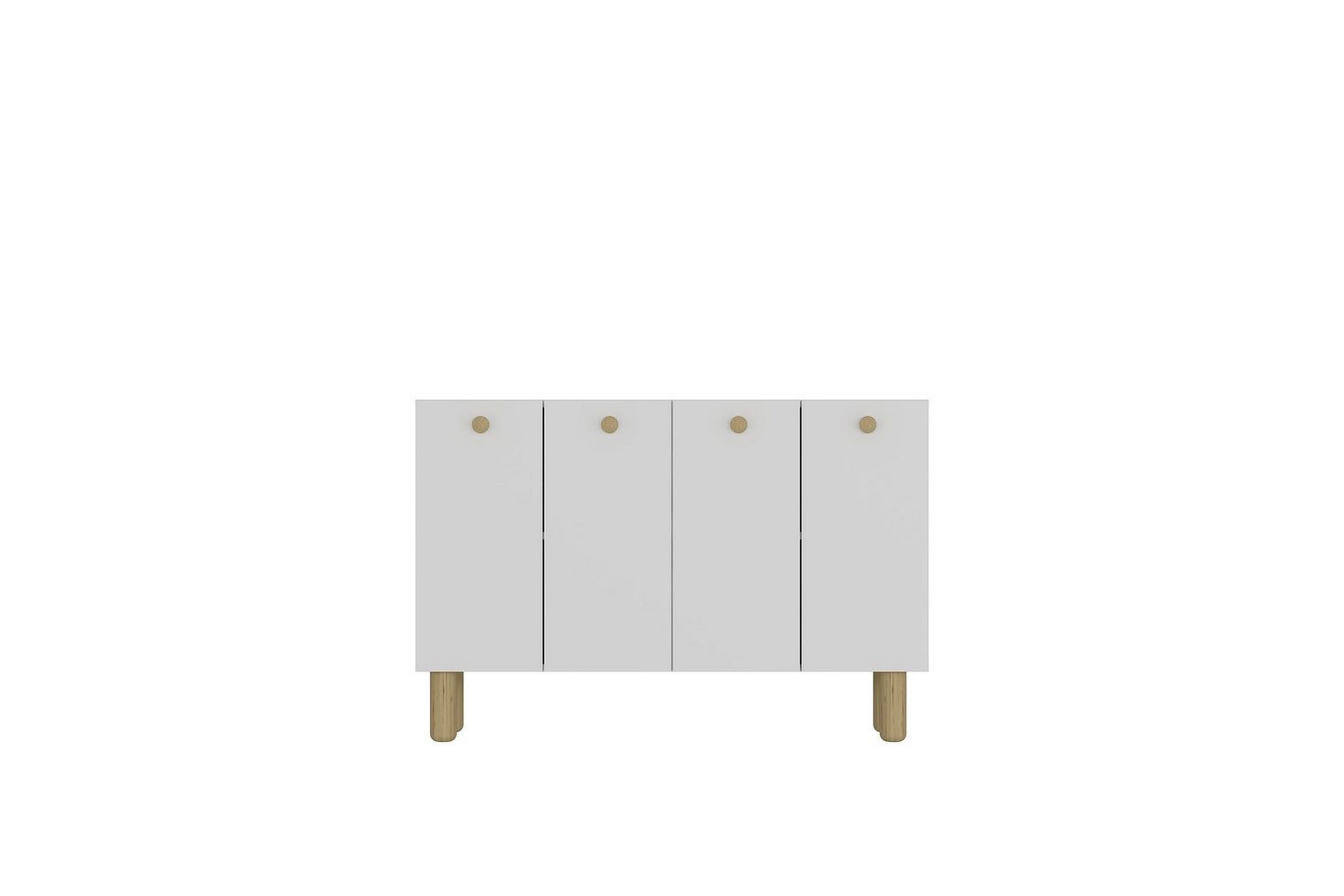 bohem konsollbord 120 cm - vit/brun