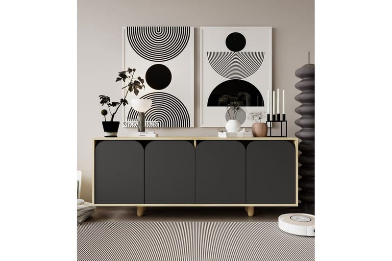 Bohem Konsollbord 180x150 cm - Brun/Antracit - Möbler - Vardagsrum - Soffbord & vardagsrumsbord - Avlastningsbord & konsolbord