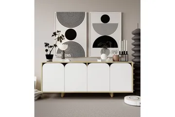 Bohem Konsollbord 180x180 cm - Brun/Vit - Möbler - Vardagsrum - Soffbord & vardagsrumsbord - Avlastningsbord & konsolbord