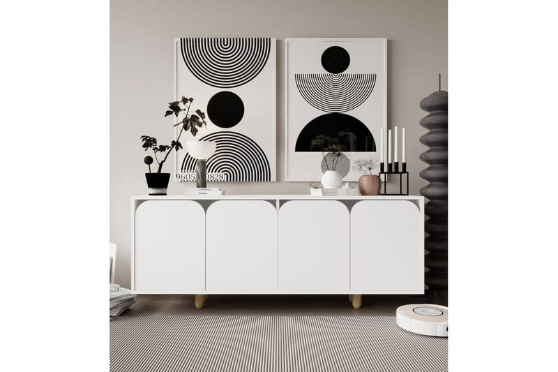 Bohem Konsollbord 180x180 cm - Vit - Möbler - Vardagsrum - Soffbord & vardagsrumsbord - Avlastningsbord & konsolbord