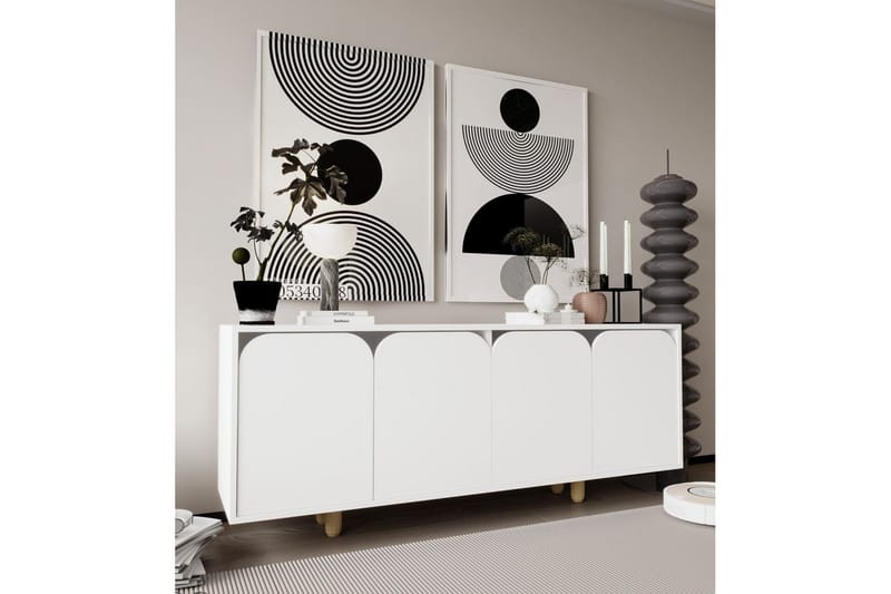 Bohem Konsollbord 180x180 cm - Vit - Möbler - Vardagsrum - Soffbord & vardagsrumsbord - Avlastningsbord & konsolbord