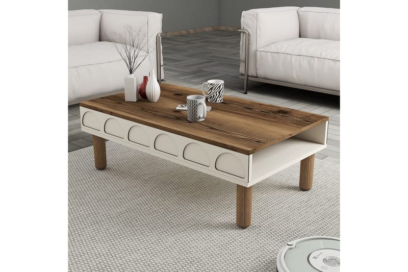 Bohem Soffbord 180 cm - Cremevit - Möbler - Vardagsrum - Soffbord & vardagsrumsbord - Soffbord