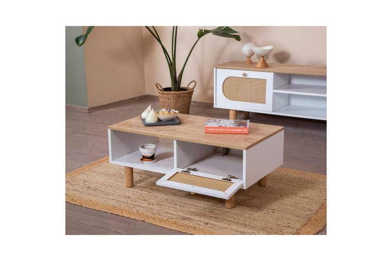 Bohem Soffbord 55 cm - Vit - Möbler - Vardagsrum - Soffbord & vardagsrumsbord - Soffbord