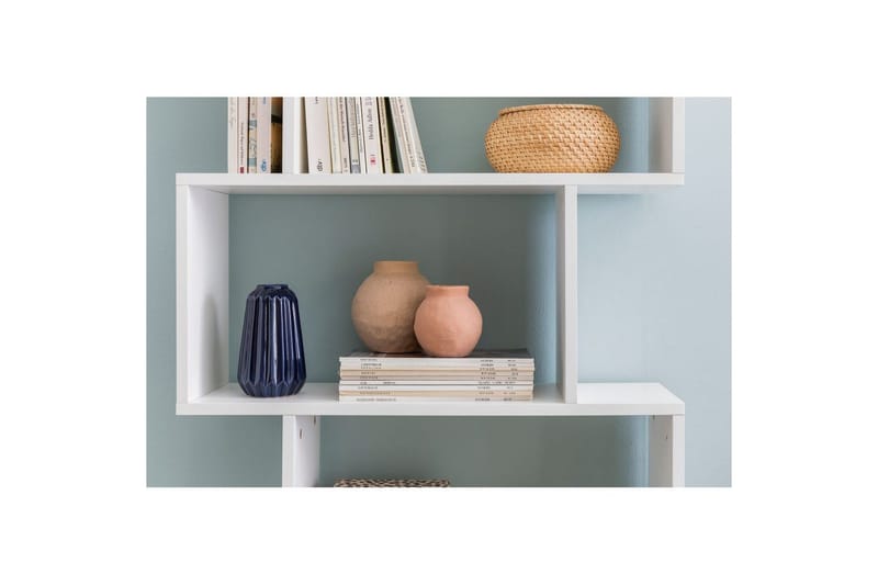 Bokhylla Wohnling Elegant med 6 förskjutna förvaringshyllor - Förvaring - Hyllor - Bokhylla