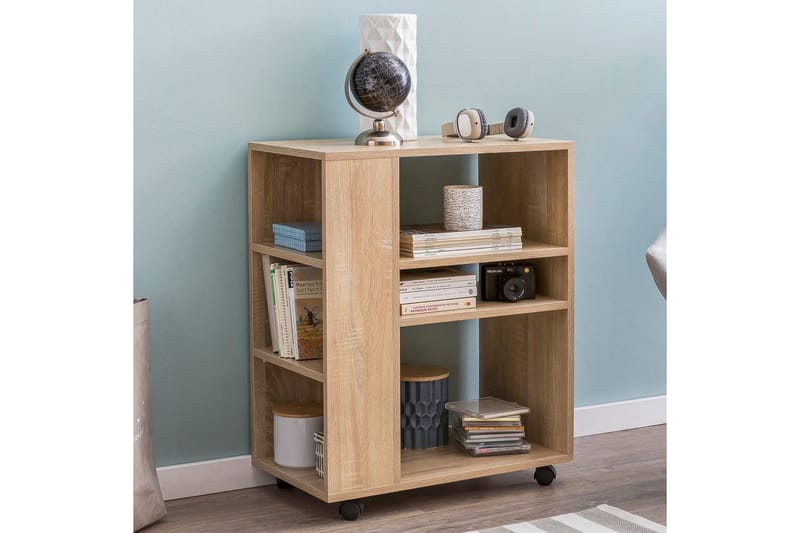 Bokhylla Wohnling mobil, modern och enkel med olika förvaringsfack Sonoma - Sonoma - Förvaring - Kontorsförvaring - Hurtsar
