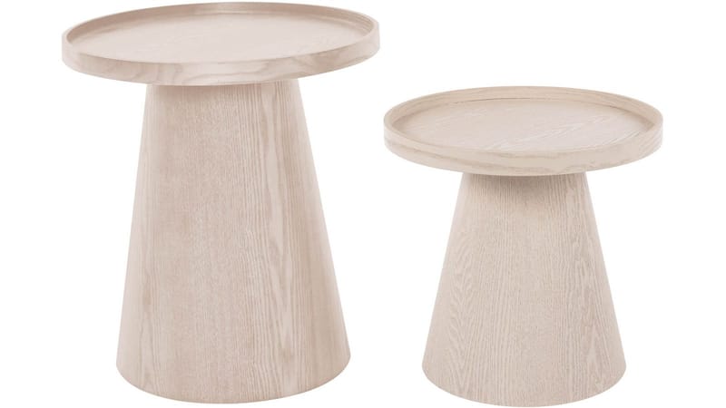 Bord Fjelln 45 cm (3-pack) - Ljus natur - Möbler - Vardagsrum - Soffbord & vardagsrumsbord - Brickbord