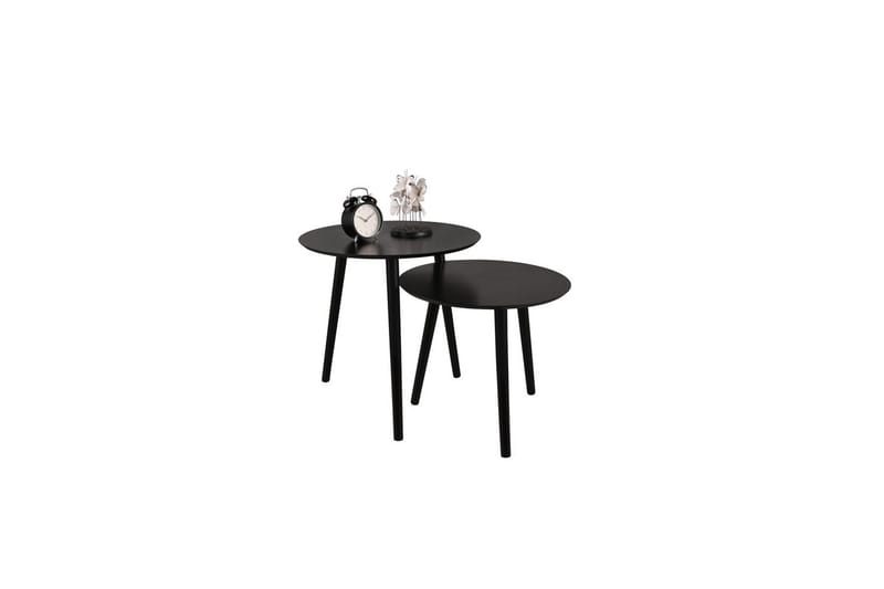 Bordset Mirrors & More Vilana Svart - Svart - Möbler - Vardagsrum - Soffbord & vardagsrumsbord - Soffbord