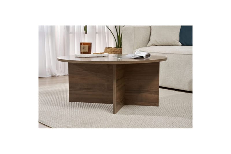 Boro Soffbord 90 cm - Brun - Möbler - Vardagsrum - Soffbord & vardagsrumsbord - Soffbord