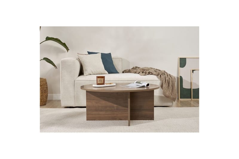 Boro Soffbord 90 cm - Brun - Möbler - Vardagsrum - Soffbord & vardagsrumsbord - Soffbord