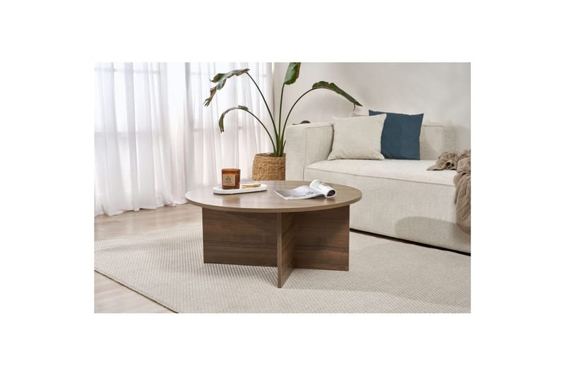 Boro Soffbord 90 cm - Brun - Möbler - Vardagsrum - Soffbord & vardagsrumsbord - Soffbord