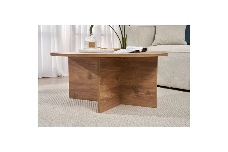 Boro Soffbord 90 cm - Natur - Möbler - Vardagsrum - Soffbord & vardagsrumsbord - Soffbord