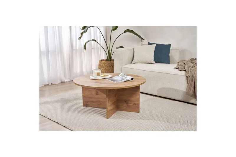 Boro Soffbord 90 cm - Natur - Möbler - Vardagsrum - Soffbord & vardagsrumsbord - Soffbord