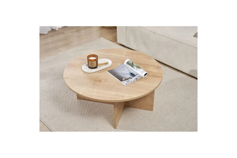 Boro Soffbord 90 cm - Natur - Möbler - Vardagsrum - Soffbord & vardagsrumsbord - Soffbord