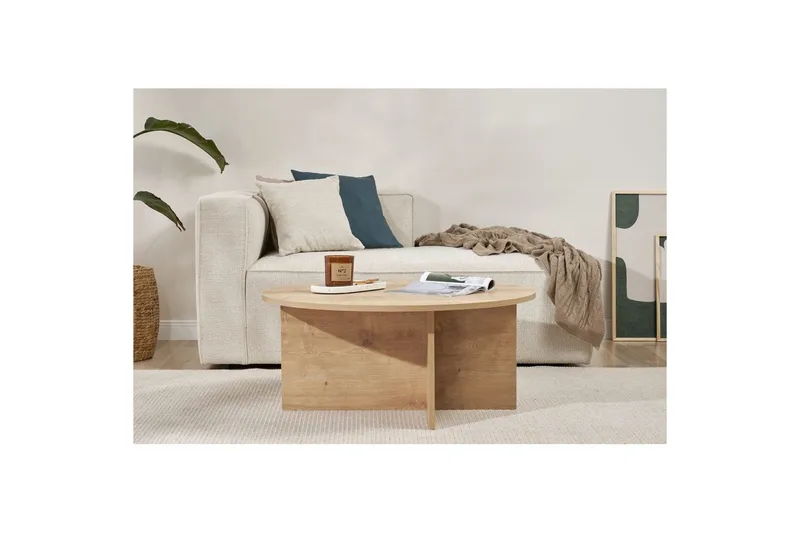 Boro Soffbord 90 cm - Natur - Möbler - Vardagsrum - Soffbord & vardagsrumsbord - Soffbord