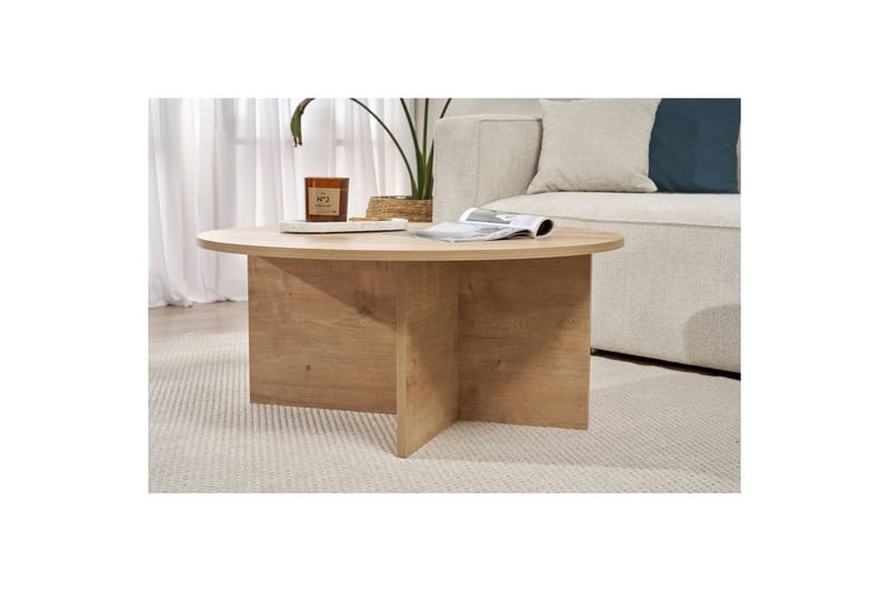 Boro Soffbord 90 cm - Natur - Möbler - Vardagsrum - Soffbord & vardagsrumsbord - Soffbord