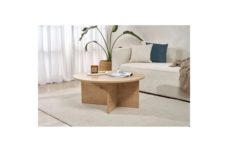 Boro Soffbord 90 cm - Natur - Möbler - Vardagsrum - Soffbord & vardagsrumsbord - Soffbord