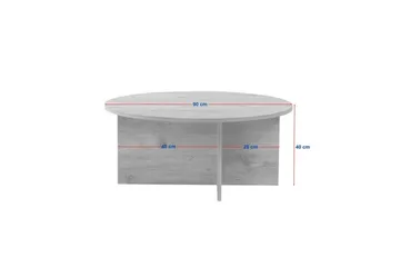 Boro Soffbord 90 cm - Natur - Möbler - Vardagsrum - Soffbord & vardagsrumsbord - Soffbord
