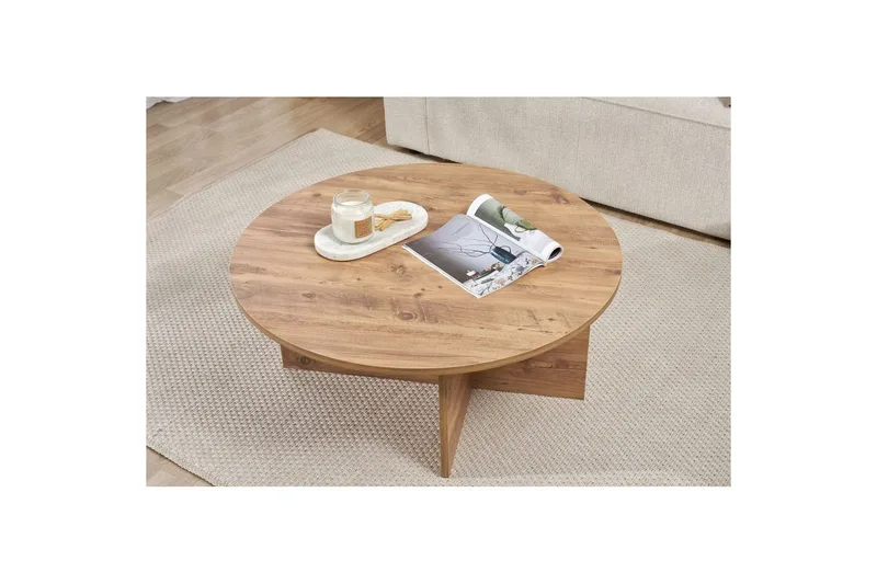 Boro Soffbord 90 cm - Natur - Möbler - Vardagsrum - Soffbord & vardagsrumsbord - Soffbord