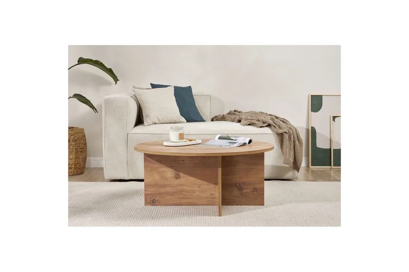 Boro Soffbord 90 cm - Natur - Möbler - Vardagsrum - Soffbord & vardagsrumsbord - Soffbord