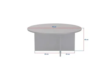 Boro Soffbord 90 cm - Svart - Möbler - Vardagsrum - Soffbord & vardagsrumsbord - Soffbord