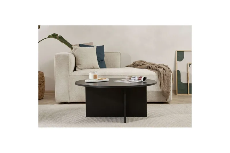 Boro Soffbord 90 cm - Svart - Möbler - Vardagsrum - Soffbord & vardagsrumsbord - Soffbord