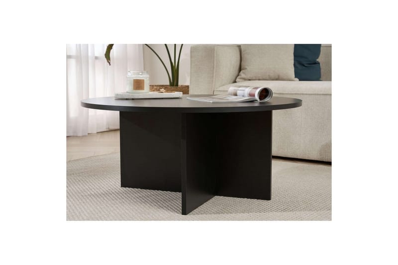 Boro Soffbord 90 cm - Svart - Möbler - Vardagsrum - Soffbord & vardagsrumsbord - Soffbord