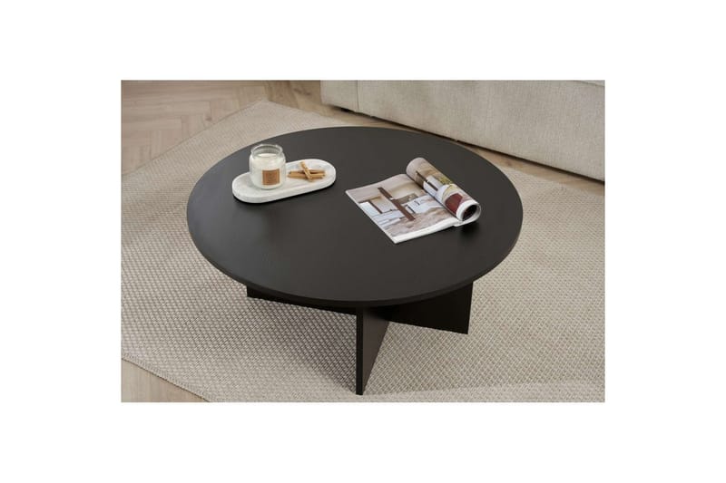 Boro Soffbord 90 cm - Svart - Möbler - Vardagsrum - Soffbord & vardagsrumsbord - Soffbord