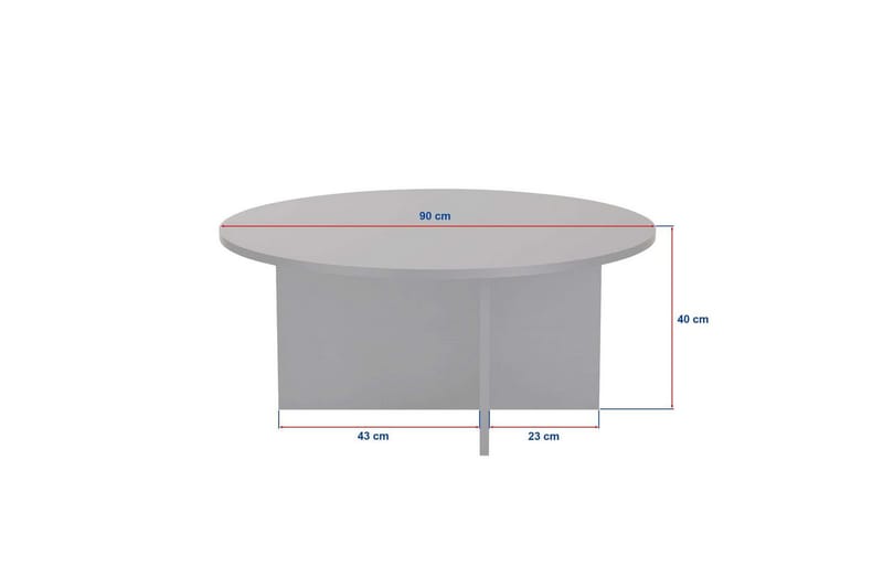 Boro Soffbord 90 cm - Svart - Möbler - Vardagsrum - Soffbord & vardagsrumsbord - Soffbord