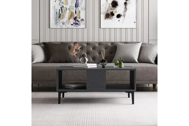 Botswana Soffbord 90 cm - Antracit - Möbler - Vardagsrum - Soffbord & vardagsrumsbord - Soffbord