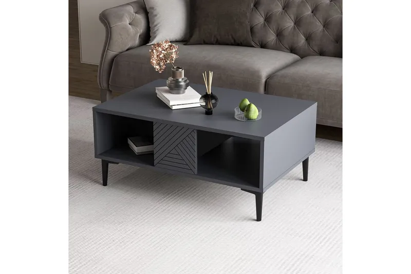 Botswana Soffbord 90 cm - Antracit - Möbler - Vardagsrum - Soffbord & vardagsrumsbord - Soffbord