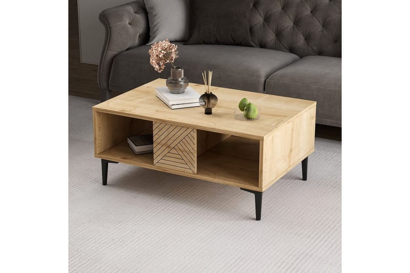 Botswana Soffbord 90 cm - Ek - Möbler - Vardagsrum - Soffbord & vardagsrumsbord - Soffbord