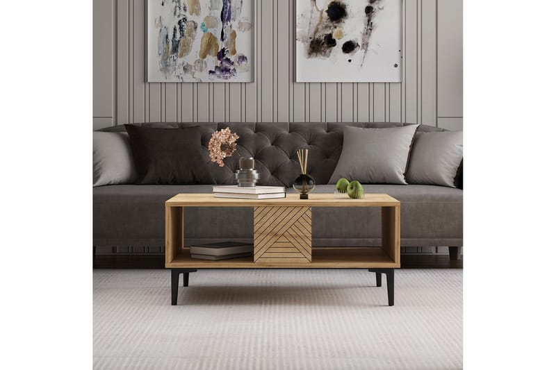 Botswana Soffbord 90 cm - Ek - Möbler - Vardagsrum - Soffbord & vardagsrumsbord - Soffbord