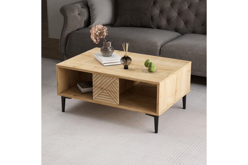 Botswana Soffbord 90 cm - Ek - Möbler - Vardagsrum - Soffbord & vardagsrumsbord - Soffbord