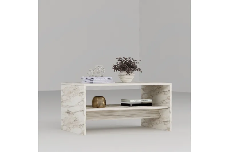 Bozdogan Soffbord 90 cm - Vit - Möbler - Vardagsrum - Soffbord & vardagsrumsbord - Soffbord