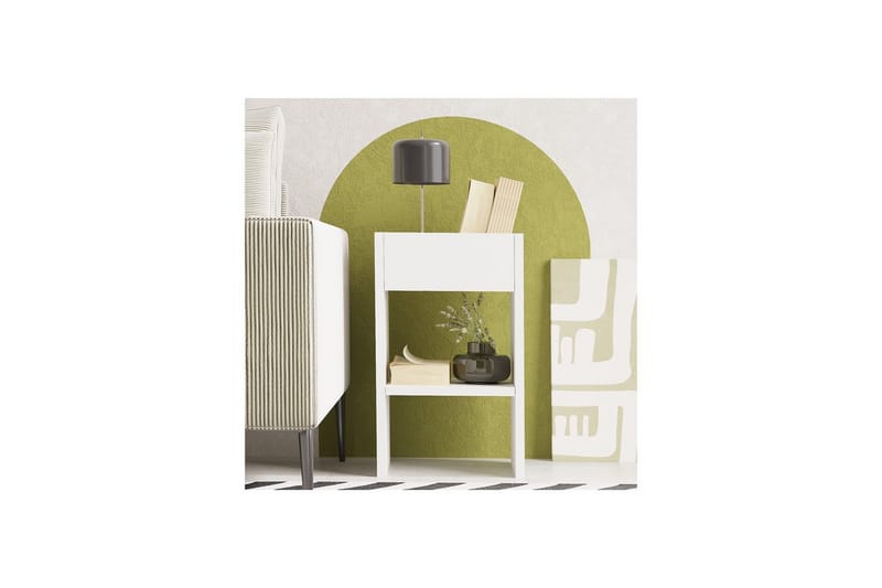 Brendale Sidobord 30 cm - Vit - Möbler - Vardagsrum - Soffbord & vardagsrumsbord - Brickbord