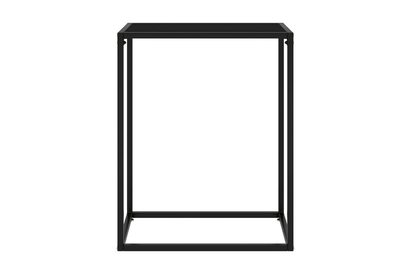 Avlastningsbord svart 60x35x75 cm härdat glas - Svart - Möbler - Hall & entré - Hallbord