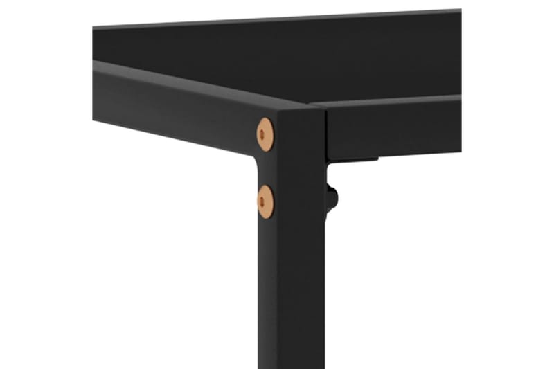 Avlastningsbord svart 60x35x75 cm härdat glas - Svart - Möbler - Hall & entré - Hallbord
