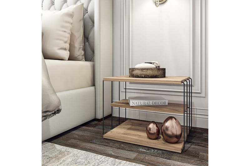 Ljusfors Sidobord 50 cm - Natur/Svart - Möbler - Vardagsrum - Soffbord & vardagsrumsbord - Brickbord