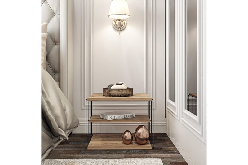 Ljusfors Sidobord 50 cm - Natur/Svart - Möbler - Vardagsrum - Soffbord & vardagsrumsbord - Brickbord