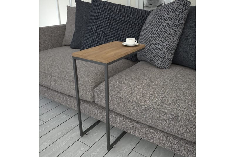 Maddeson Sidobord 46 cm - Mörk Natur/Svart - Möbler - Vardagsrum - Soffbord & vardagsrumsbord - Brickbord
